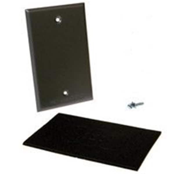 Proplug Weatherproof 5173-5 Gray Single Gang Blank Switch Plate Cover PR106887 - main